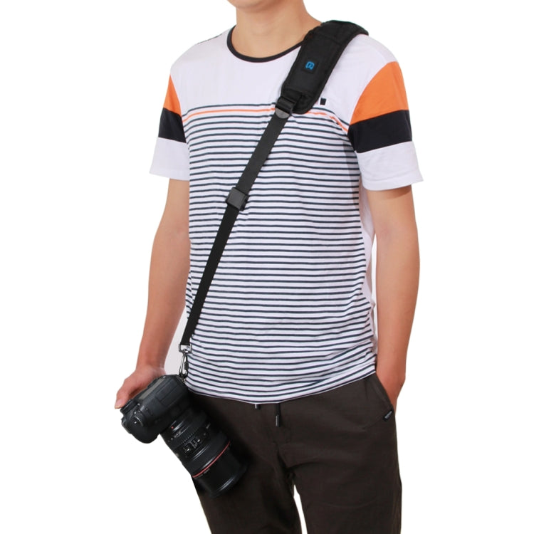 PULUZ Quick Release Anti-Slip Soft Pad Nylon Single Shoulder Camera Strap with Metal Hook for SLR / DSLR Cameras, Single Shoulder PULUZ Quick Release Anti-Slip Soft Pad Nylon Single Shoulder Camera Strap with Metal Hook for SLR / DSLR Cameras, Single Shoulder