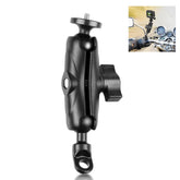 Soporte para motocicleta PULUZ con orificio para base de espejo, montaje fijo para GoPro y otras cámaras de acción, montaje con orificio para base de espejo