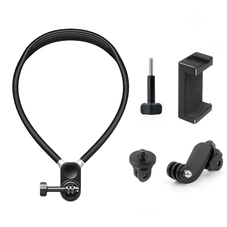 PULUZ Lazy Neck Bracket POV View Mount with Phone Clamp for GoPro Action Cameras / Phones, Magnetic Silicone Collar Bracket PULUZ Lazy Neck Bracket POV View Mount with Phone Clamp for GoPro Action Cameras / Phones, Magnetic Silicone Collar Bracket