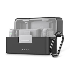 Estuche de carga PULUZ para DJI Mic 2, funda protectora de silicona a prueba de rayones, para DJI Mic 2