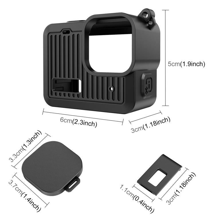 For GoPro HERO 2024 PULUZ Silicone Protective Case Side Interface Cover with Wrist Strap & Lens Cover For GoPro HERO 2024 PULUZ Silicone Protective Case Side Interface Cover with Wrist Strap & Lens Cover
