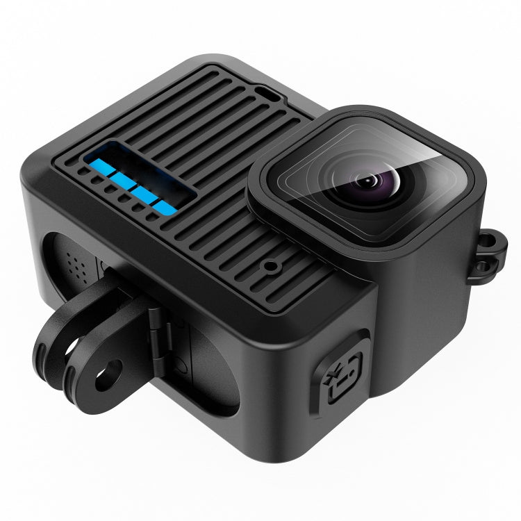 For GoPro HERO 2024 PULUZ Silicone Protective Case Side Interface Cover with Wrist Strap & Lens Cover For GoPro HERO 2024 PULUZ Silicone Protective Case Side Interface Cover with Wrist Strap & Lens Cover