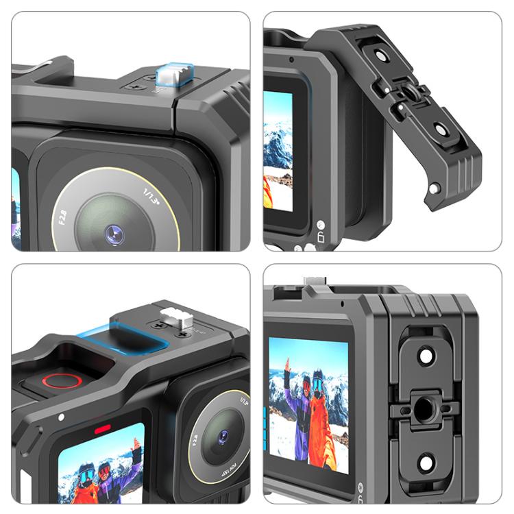 For GoPro HERO13 Black /12 Black /11 Black /10 Black /9 Black PULUZ Metal Camera Cage For GoPro HERO13 Black /12 Black /11 Black /10 Black /9 Black PULUZ Metal Camera Cage