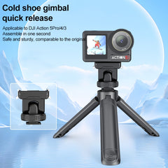 Für DJI Osmo Action 5 Pro / 4 / 3 PULUZ Kaltschuh-Gimbal-Schnellverschluss-Basisadapter, für DJI Osmo Action 5 Pro / 4 / 3