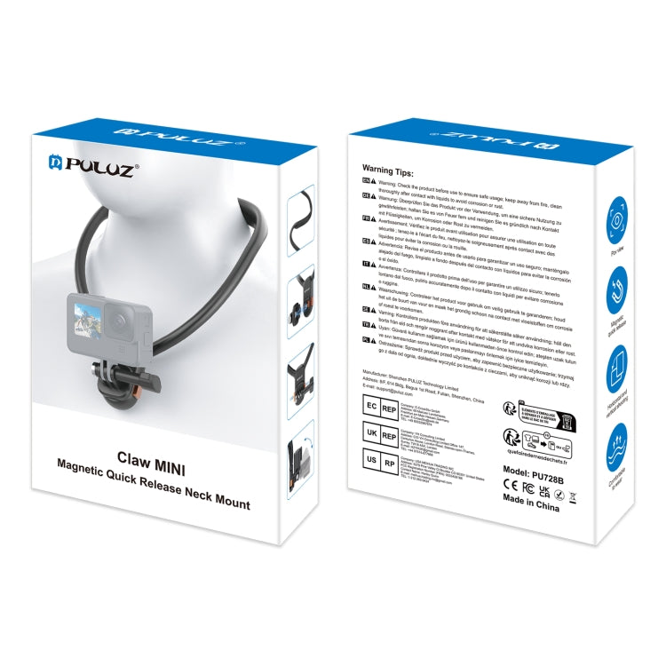 PULUZ Lazy Neck Bracket Magnetic Quick Release POV View Mount PULUZ Lazy Neck Bracket Magnetic Quick Release POV View Mount