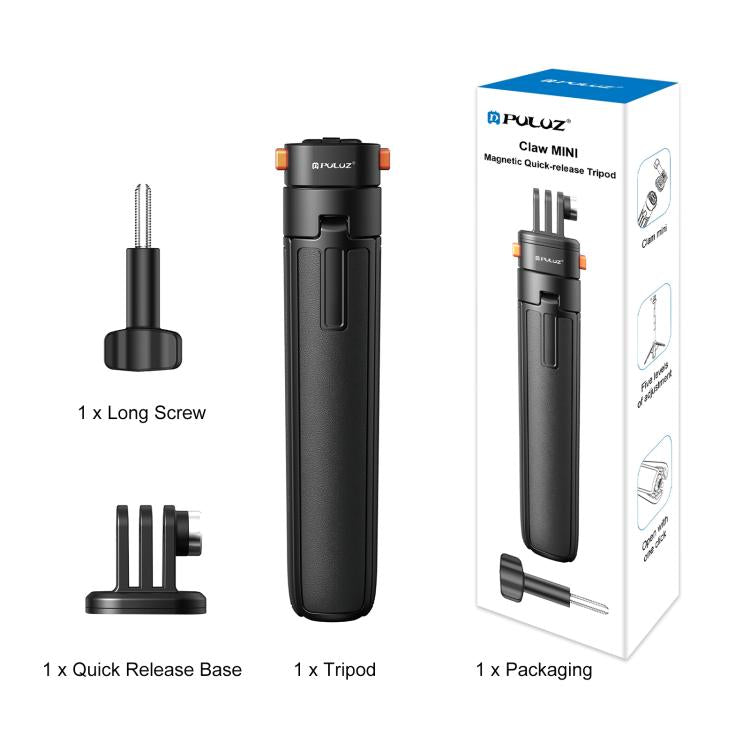 Trípode magnético para selfies con liberación rápida Mini PULUZ, trípode magnético de liberación rápida Trípode magnético para selfies con liberación rápida Mini PULUZ, trípode magnético de liberación rápida
