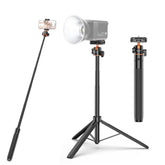 PULUZ 1.3m Phone Selfie Stick Tripod Vlog Live Streaming Holder with Phone Clip