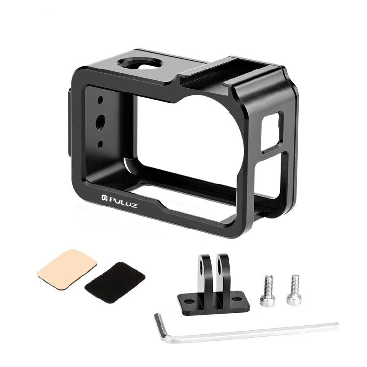 Für DJI Osmo Action 5 Pro PULUZ Metallkäfig-Erweiterungsadapterrahmen mit Kaltschuh, für DJI Osmo Action 5 Pro Metallkäfig Für DJI Osmo Action 5 Pro PULUZ Metallkäfig-Erweiterungsadapterrahmen mit Kaltschuh, für DJI Osmo Action 5 Pro Metallkäfig