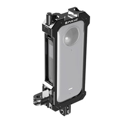 For Insta360 X3 PULUZ Metal Protective Cage Rig Housing Frame with Expand Cold Shoe Base & Tripod Adapter