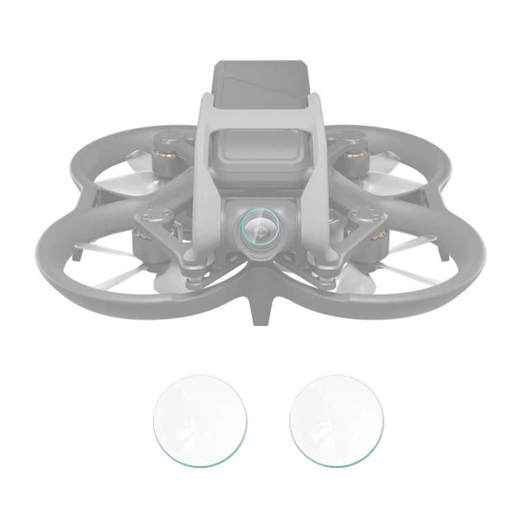 Para DJI Avata 2 piezas PULUZ Película de lente de drone de vidrio templado, para DJI Avata