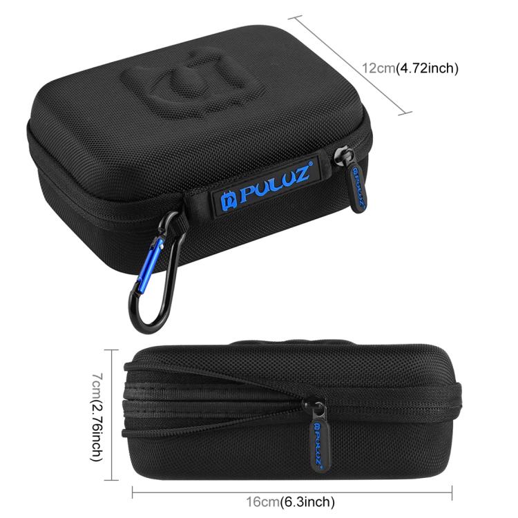 PULUZ Waterproof Carrying and Travel Case for GoPro, DJI Osmo Action and other Sport Cameras Accessories, Small Size: 16cm x 12cm x 7cm, For GoPro, Size: 16cm x 12cm x 7cm PULUZ Waterproof Carrying and Travel Case for GoPro, DJI Osmo Action and other Sport Cameras Accessories, Small Size: 16cm x 12cm x 7cm, For GoPro, Size: 16cm x 12cm x 7cm