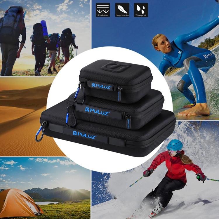 PULUZ Waterproof Carrying and Travel Case for GoPro, DJI Osmo Action and other Sport Cameras Accessories, Small Size: 16cm x 12cm x 7cm, For GoPro, Size: 16cm x 12cm x 7cm PULUZ Waterproof Carrying and Travel Case for GoPro, DJI Osmo Action and other Sport Cameras Accessories, Small Size: 16cm x 12cm x 7cm, For GoPro, Size: 16cm x 12cm x 7cm