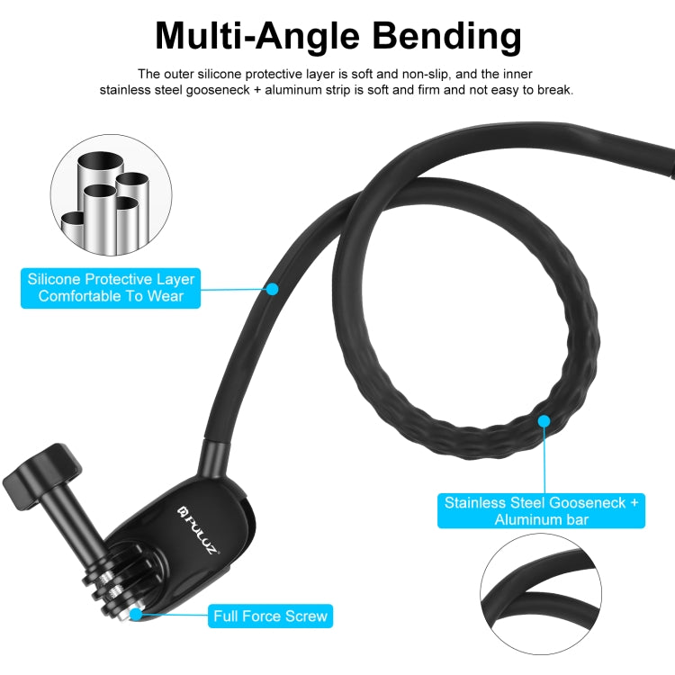 PULUZ Lazy Neck Bracket POV View Mount for GoPro Action Cameras, POV View Mount PULUZ Lazy Neck Bracket POV View Mount for GoPro Action Cameras, POV View Mount