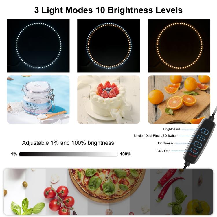 PULUZ 40cm Folding Portable Ring Light PD20W Quick Charge USB Photo Lighting Studio Shooting Tent Box with 6 x Color Backdrops, Size: 40cm x 40cm x 40cm PULUZ 40cm Folding Portable Ring Light PD20W Quick Charge USB Photo Lighting Studio Shooting Tent Box with 6 x Color Backdrops, Size: 40cm x 40cm x 40cm