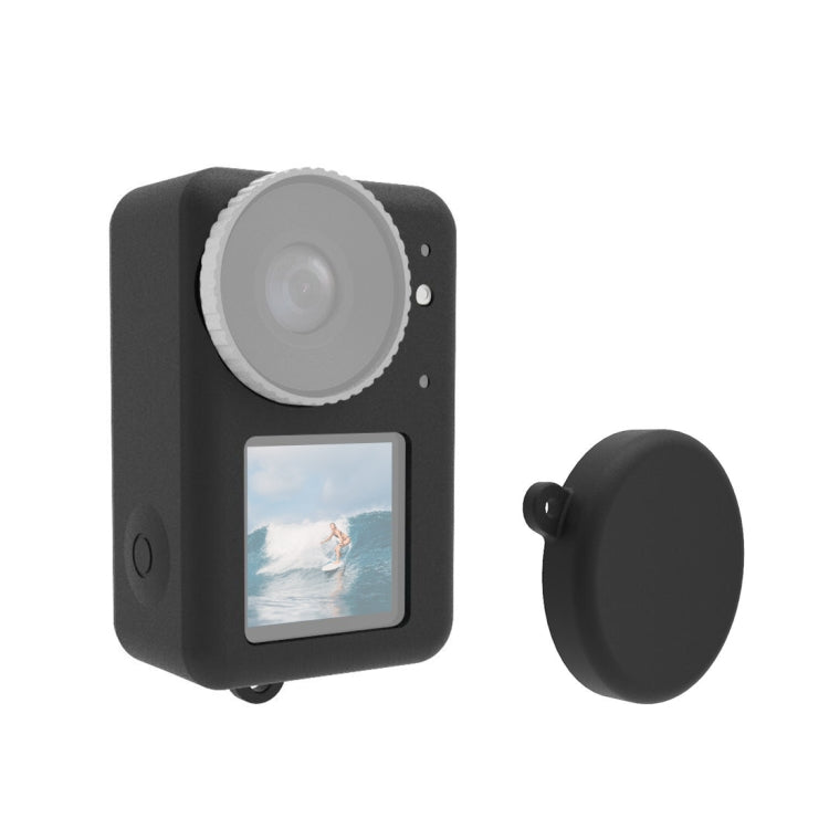 Für DJI Osmo Action 4 / 3 PULUZ Silikon Schutzhülle mit Objektiv Kappe, Für DJI Osmo Action 4 / 3