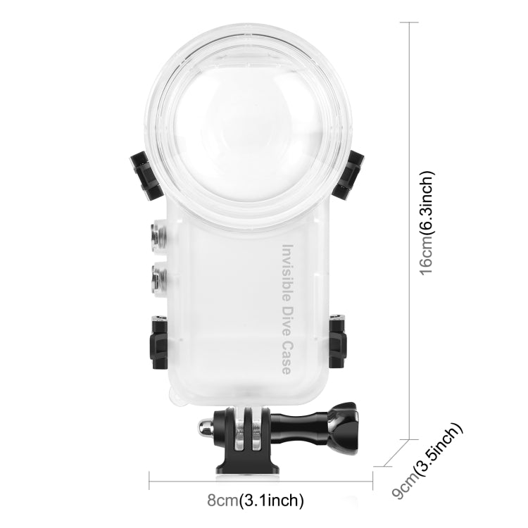 Für Insta360 X3 PULUZ 50m wasserdichtes versiegeltes Tauchgehäuse, unsichtbares Tauchgehäuse Für Insta360 X3 PULUZ 50m wasserdichtes versiegeltes Tauchgehäuse, unsichtbares Tauchgehäuse