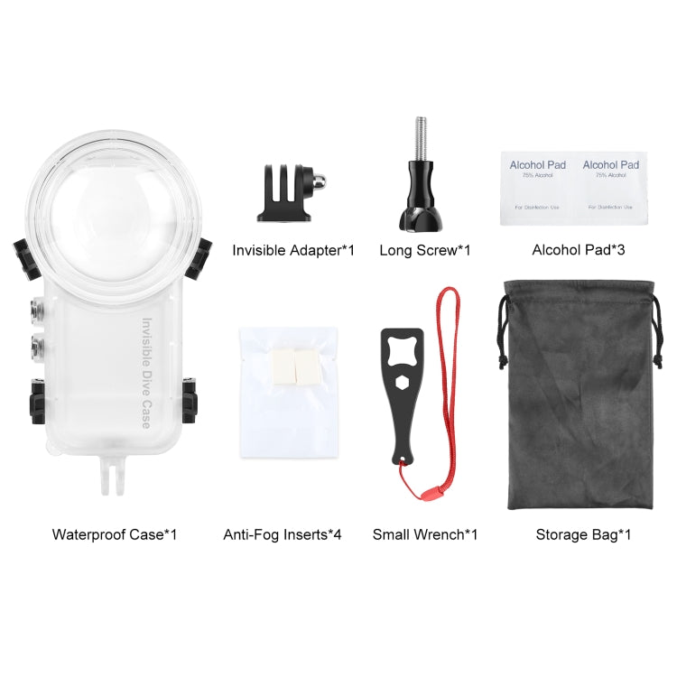 Für Insta360 X3 PULUZ 50m wasserdichtes versiegeltes Tauchgehäuse, unsichtbares Tauchgehäuse Für Insta360 X3 PULUZ 50m wasserdichtes versiegeltes Tauchgehäuse, unsichtbares Tauchgehäuse