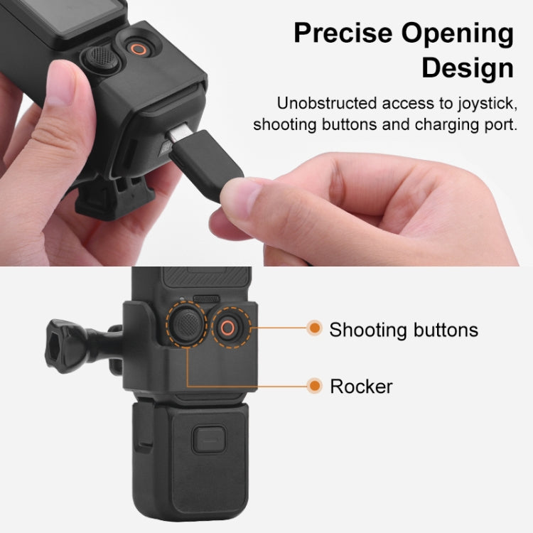 Para DJI OSMO Pocket 3 PULUZ Soporte de expansión de marco adaptador con orificio de 1/4 de pulgada, marco adaptador Para DJI OSMO Pocket 3 PULUZ Soporte de expansión de marco adaptador con orificio de 1/4 de pulgada, marco adaptador