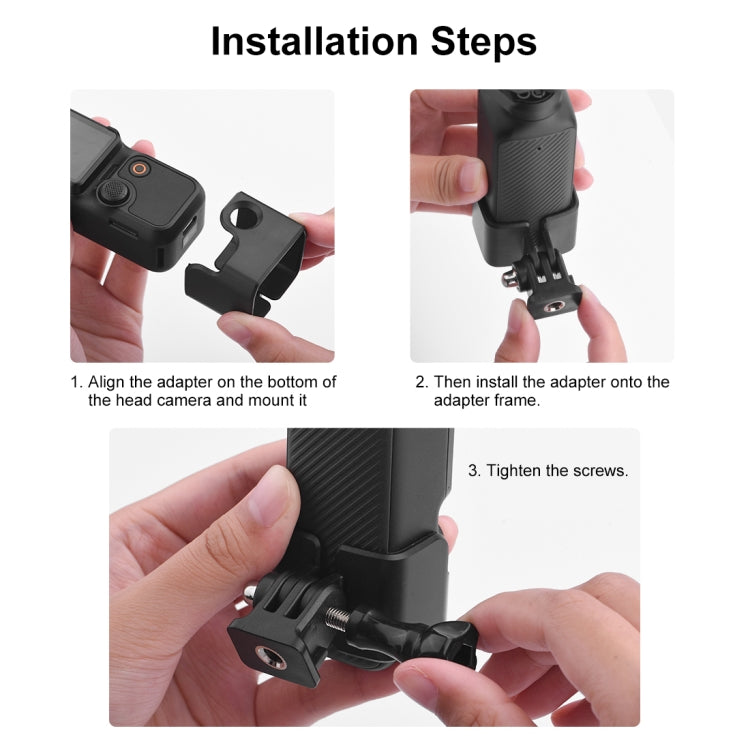Para DJI OSMO Pocket 3 PULUZ Soporte de expansión de marco adaptador con orificio de 1/4 de pulgada, marco adaptador Para DJI OSMO Pocket 3 PULUZ Soporte de expansión de marco adaptador con orificio de 1/4 de pulgada, marco adaptador
