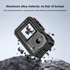 For DJI Osmo Action 5 Pro / 4 / 3 PULUZ All-inclusive Aluminum Alloy Cage Expansion Adapter Frame with Lens Cover