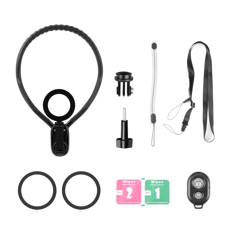 Soporte de collar magnético PULUZ para vista POV con abrazadera para teléfono para cámaras de acción GoPro/teléfonos, soporte de collar magnético Soporte de collar magnético PULUZ para vista POV con abrazadera para teléfono para cámaras de acción GoPro/teléfonos, soporte de collar magnético