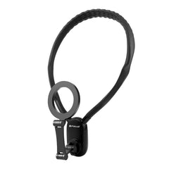 Soporte de collar magnético PULUZ para vista POV con abrazadera para teléfono para cámaras de acción GoPro/teléfonos, soporte de collar magnético