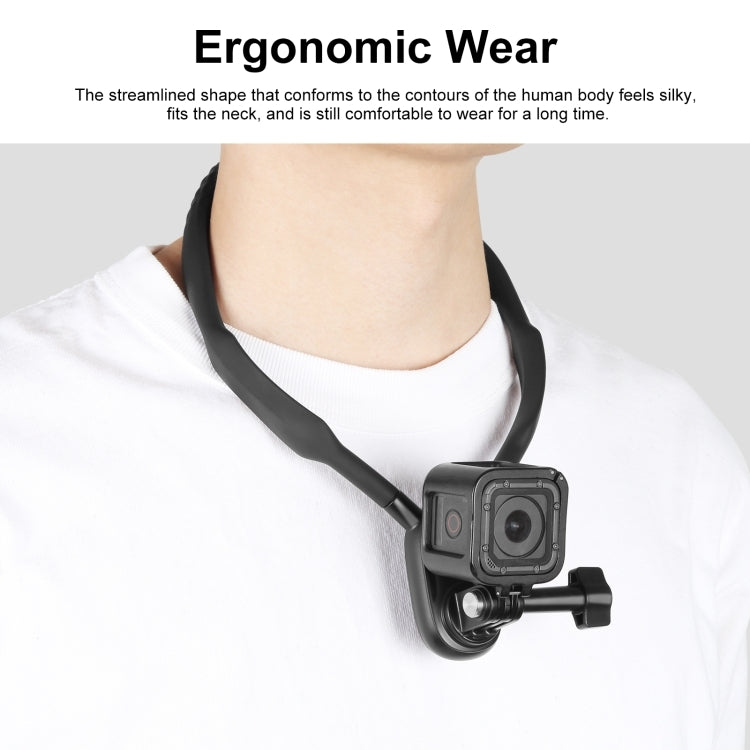 Soporte de collar magnético PULUZ para vista POV con abrazadera para teléfono para cámaras de acción GoPro/teléfonos, soporte de collar magnético Soporte de collar magnético PULUZ para vista POV con abrazadera para teléfono para cámaras de acción GoPro/teléfonos, soporte de collar magnético