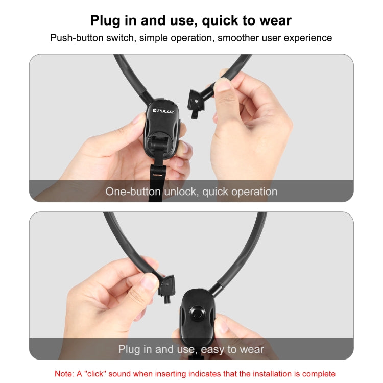 Soporte de collar magnético PULUZ para vista POV con abrazadera para teléfono para cámaras de acción GoPro/teléfonos, soporte de collar magnético Soporte de collar magnético PULUZ para vista POV con abrazadera para teléfono para cámaras de acción GoPro/teléfonos, soporte de collar magnético