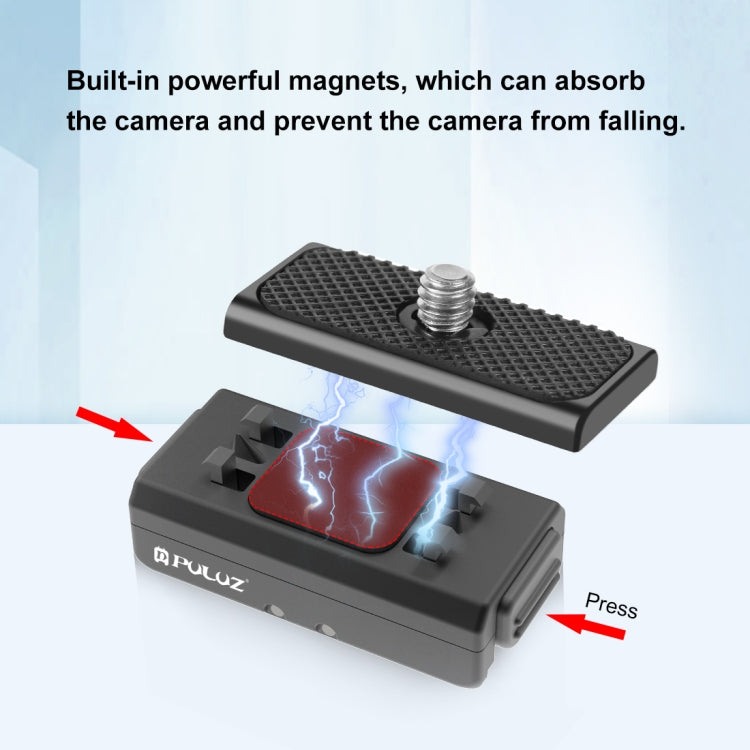 Für Insta360 Ace / Ace Pro PULUZ Magnetische Schnellwechsel-Basishalterung, Für Insta360 Ace / Ace Pro Für Insta360 Ace / Ace Pro PULUZ Magnetische Schnellwechsel-Basishalterung, Für Insta360 Ace / Ace Pro