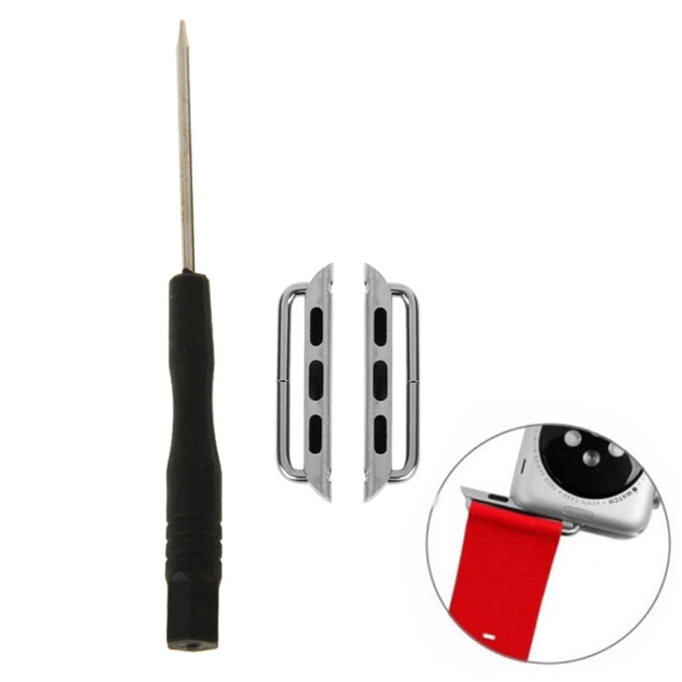 2 PCS for Apple Watch 42mm Metal Strap Connector Metal Buckle with Screwdrivers Tool 2 PCS for Apple Watch 42mm Metal Strap Connector Metal Buckle with Screwdrivers Tool