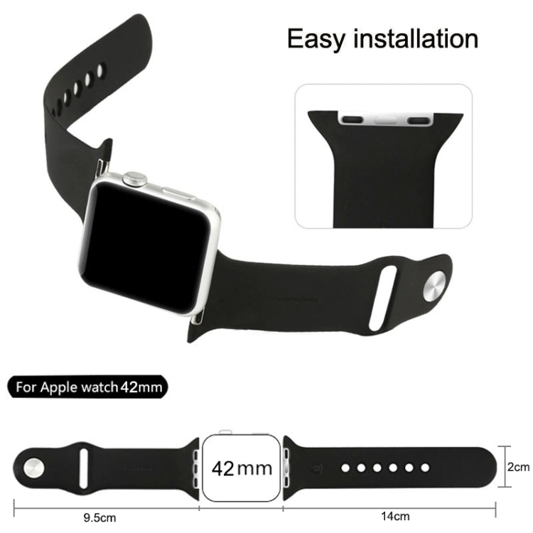 For Apple Watch Sport 42mm High-performance Longer Rubber Sport Watch Band with Pin-and-tuck Closure For Apple Watch Sport 42mm High-performance Longer Rubber Sport Watch Band with Pin-and-tuck Closure