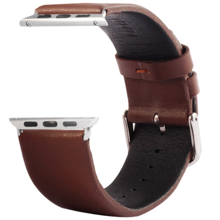 Kakapi for Apple Watch 42mm Subtle Texture Brushed Buckle Genuine Leather Watch Band with Connector Kakapi for Apple Watch 42mm Subtle Texture Brushed Buckle Genuine Leather Watch Band with Connector