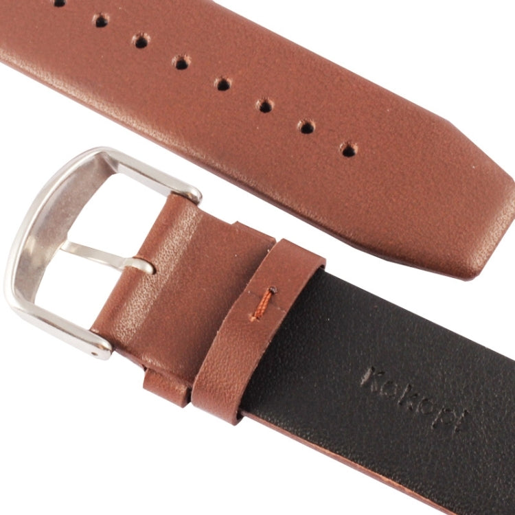 Kakapi for Apple Watch 42mm Subtle Texture Brushed Buckle Genuine Leather Watch Band with Connector Kakapi for Apple Watch 42mm Subtle Texture Brushed Buckle Genuine Leather Watch Band with Connector