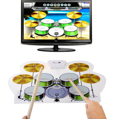 MD-1008 USB 2.0 MIDI Soft Roll-up Drum Kit, Size: 46 x 31cm, Electronic Drum MD-1008