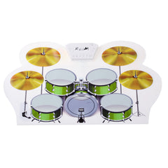 MD-1008 USB 2.0 MIDI Soft Roll-up Drum Kit, Size: 46 x 31cm, Electronic Drum MD-1008