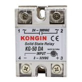 SSR-40DA AC 24-480V Solid State Relay for PID Temperature Controller, Input: DC 3-32V, KG-50DA