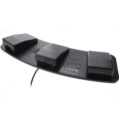 Interruptor de pie de triple acción USB para PC, 2 pedales