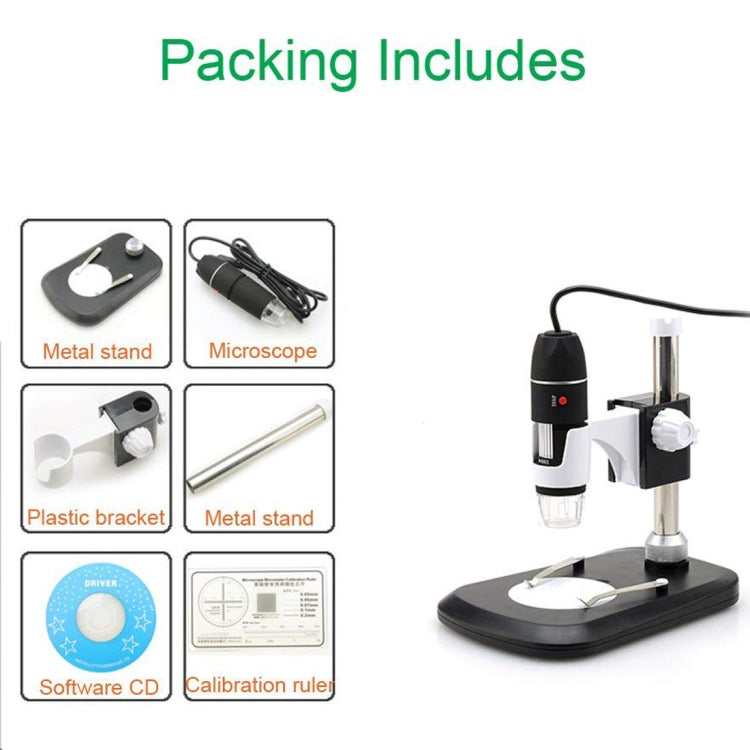 Microscopio digital USB con sensor de imagen de 2,0 MP y lupa DMS-MDS800 de 40X a 800X con 8 LED y soporte profesional, 40X a 800X Microscopio digital USB con sensor de imagen de 2,0 MP y lupa DMS-MDS800 de 40X a 800X con 8 LED y soporte profesional, 40X a 800X