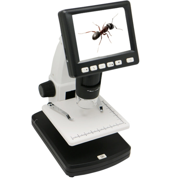 Microscopio digital independiente con pantalla LCD de 3,5 pulgadas y 5 megapíxeles, 500X, 8 LED, compatible con tarjeta TF de hasta 32 GB (DMS-038M), DMS-038M 500X