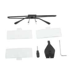 1.5X / 2.5X / 3.5X Magnifier Glasses with LED Light, 3 Lens 1.5X-3.5X (Black)