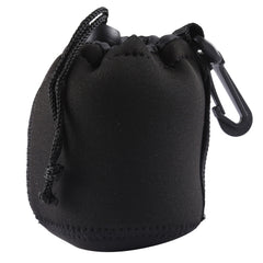 Neoprene SLR Camera Lens Carrying Bag Pouch Bag with Carabiner, Size: 8x10cm
