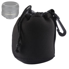 Neoprene SLR Camera Lens Carrying Bag Pouch Bag with Carabiner, Size: 8x10cm