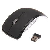 Wireless 2.4GHz 800-1200-1600dpi Snap-in Transceiver Folding Wireless Optical Mouse / Mice