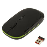 2.4GHz Wireless Ultra-thin Mouse, Black, Silver