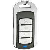 315MHz Metal Learning Code 4 Keys Remote Control for Car Garage Door (Black + Silver), 315MHz