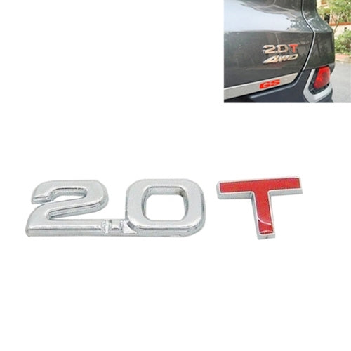 3D Universal Decal Chromed Metal Car Emblem Badge Sticker Car Trailer Gas Displacement Identification, Size: 8.5x2.5 cm 3D Universal Decal Chromed Metal Car Emblem Badge Sticker Car Trailer Gas Displacement Identification, Size: 8.5x2.5 cm