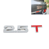 3D Universal Decal Chromed Metal Car Emblem Badge Sticker Car Trailer Gas Displacement Identification, Size: 8.5x2.5 cm