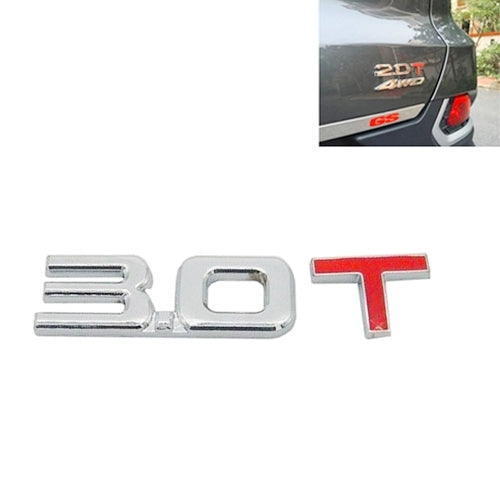 3D Universal Decal Chromed Metal Car Emblem Badge Sticker Car Trailer Gas Displacement Identification, Size: 8.5x2.5 cm 3D Universal Decal Chromed Metal Car Emblem Badge Sticker Car Trailer Gas Displacement Identification, Size: 8.5x2.5 cm