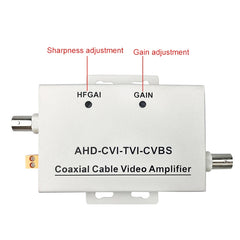 Amplificador de video con cable coaxial, cable coaxial