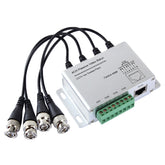 4 CH UTP Passive Video Balun , CCTV Via Twisted Pairs, 4 CH UTP
